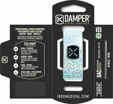 Snaardemper iBox DHSM01 Holographic Silver Leather S - 2