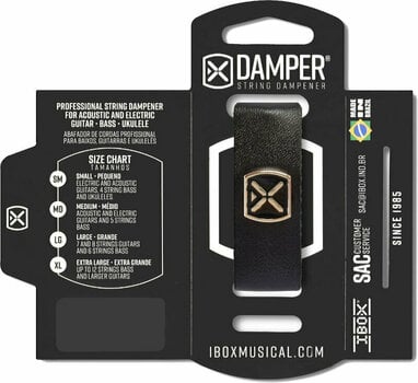 Amortisseur de cordes iBox DSMD02 Black Leather M - 2