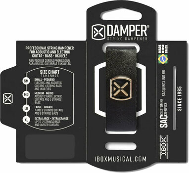 Snaardemper iBox DSLG02 Black Leather L - 2