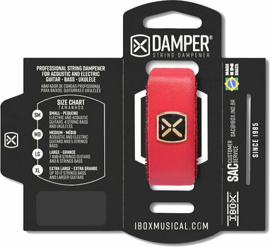 Abafador de cordas iBox DSMD04 Red Leather M - 2