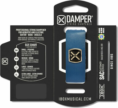 Saitenstopper iBox DSMD07 Blue Leather M - 2
