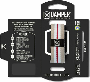 Amortiguador de cuerdas iBox DKMD01 Striped Gray Fabric M - 2