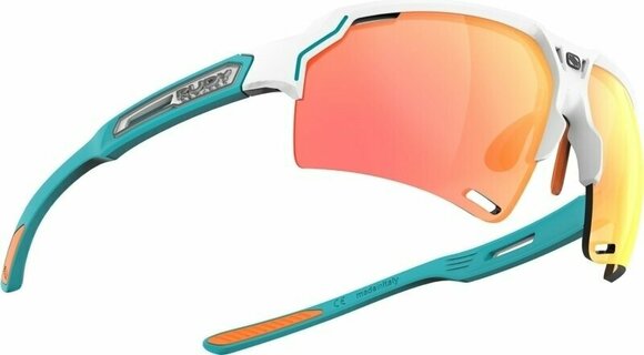 Cycling Glasses Rudy Project Deltabeat White Emerald Matte/Multilaser Orange Cycling Glasses - 3