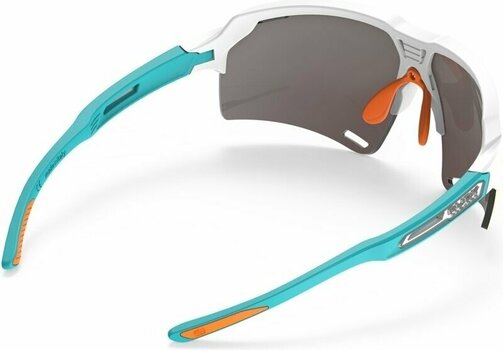 Cycling Glasses Rudy Project Deltabeat White Emerald Matte/Multilaser Orange Cycling Glasses - 5
