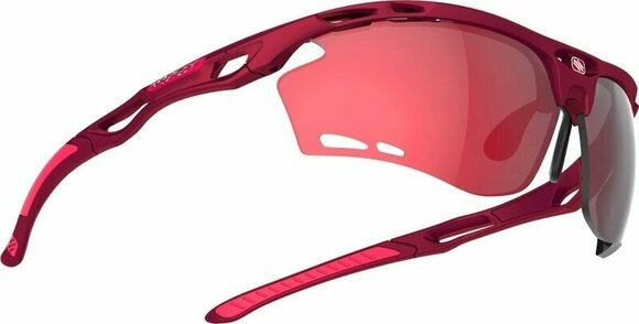 Cycling Glasses Rudy Project Propulse Merlot Matte/Multilaser Red Cycling Glasses - 3