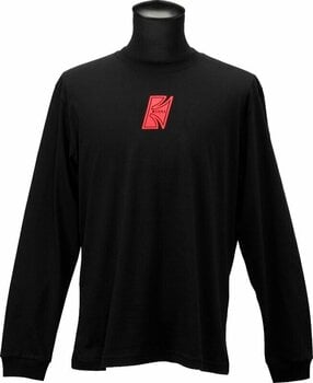 T-Shirt Tama T-Shirt T-Shirt Long Sleeved Black with Red "T" Logo Black L - 3