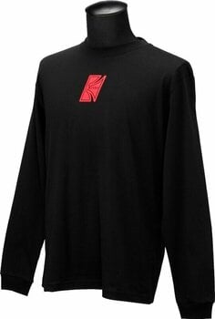 T-Shirt Tama T-Shirt T-Shirt Long Sleeved Black with Red "T" Logo Black S - 4