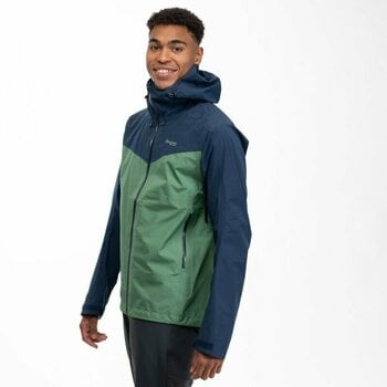 Outdoorová bunda Bergans Skar Light 3L Shell Jacket Men Dark Jade Green/Navy Blue XL Outdoorová bunda - 5