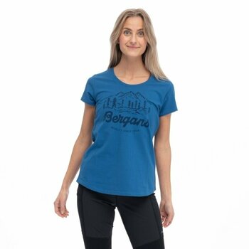 Camisa para exteriores Bergans Classic V2 Tee Women North Sea Blue XS Camisa para exteriores - 2