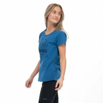 Outdoorové tričko Bergans Classic V2 Tee Women North Sea Blue S Outdoorové tričko - 5