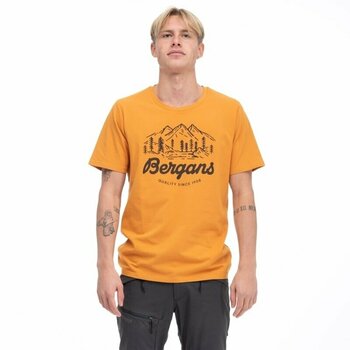 Udendørs T-shirt Bergans Classic V2 Tee Men Golden Field S T-shirt - 2