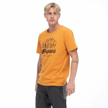 Udendørs T-shirt Bergans Classic V2 Tee Men Golden Field S T-shirt - 5