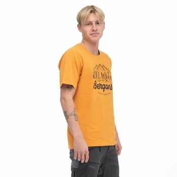 Outdoorové tričko Bergans Classic V2 Tee Men Golden Field M Tričko Outdoorové tričko - 3