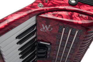 Piano accordion Weltmeister Perle 26/48/II/3 Piano accordion Red - 2