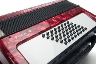 Piano accordion Weltmeister Perle 26/48/II/3 Piano accordion Red - 3