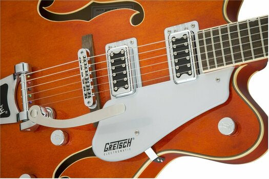 Gitara semi-akustyczna Gretsch G5422T Electromatic DC RW Orange Satin - 5