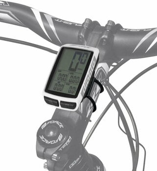 Cyklistická elektronika Force Diablo Bike Computer 11 Wireless White - 3