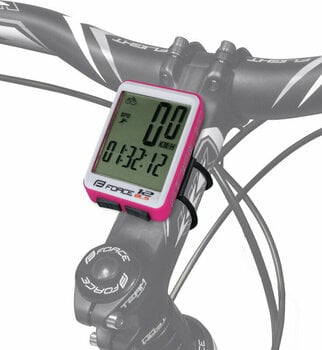 Electronică biciclete Force WLS Bike Computer 12 Wireless Pink - 3