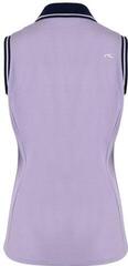 Polo košile Kjus Womens Bailey V Neck S/L Wisteria 34 Polo košile - 1