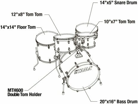 Trumset Tama CK50RS-ICA Superstar Classic Ice Ash Wrap - 8