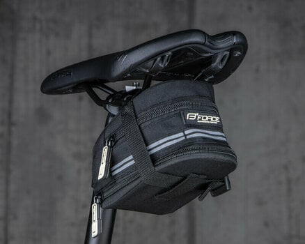 Geantă pentru bicicletă Force Widen Saddle Bag Black - 5