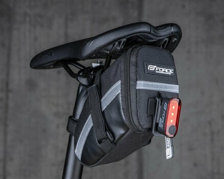 Bolsa de bicicleta Force Mid Saddle Bag Black 0,5 L - 5