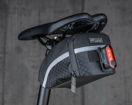 Bolsa de bicicleta Force Ride Klick Saddle Bag Bolsa de sillín Black L 1,0 L Bolsa de bicicleta - 5