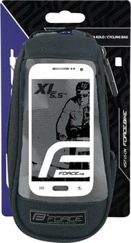 Cykelväska Force Phone 5,5" Frame Bag Black XL 1,4 L - 3