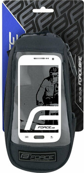 Saco para bicicletas Force Phone 4" Frame Bag Black L 0,4 L - 3
