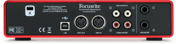 USB audio převodník - zvuková karta Focusrite Scarlett 2i4 2nd Generation - 4