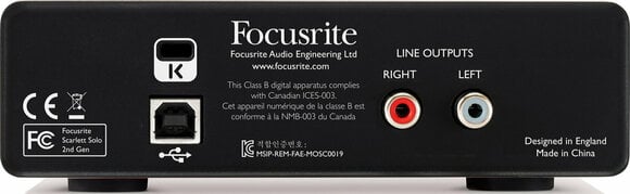 USB audio převodník - zvuková karta Focusrite Scarlett Solo 2nd Generation - 4