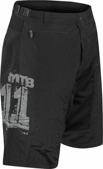 Spodnie kolarskie Force MTB-11 Shorts Removable Pad Black XS Spodnie kolarskie - 3