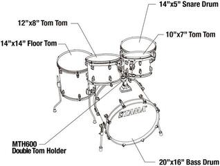 Set de tobe acustice Tama CK50R-NET Superstar Classic Natural Ebony Tiger Wrap Set de tobe acustice - 7