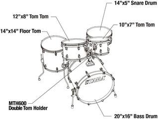 Drumkit Tama CK50RS-NET Superstar Classic Natural Ebony Tiger Wrap Drumkit - 7