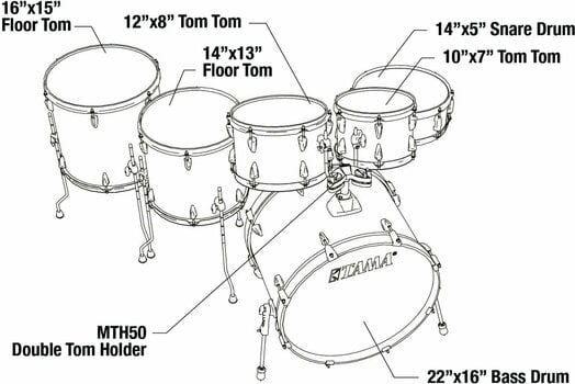 Akustik-Drumset Tama IP62H6W-ELY Imperialstar Electric Yellow - 9