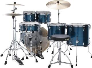 Set Batteria Acustica Tama IP62H6W-HLB Imperialstar Hairline Blue Set Batteria Acustica - 2