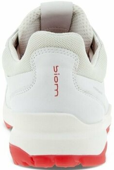 Chaussures de golf pour femmes Ecco Biom Hybrid 3 Womens Golf Shoes White/Hibiscus 38 - 7