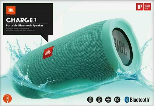 portable Speaker JBL Charge 3 Teal - 5