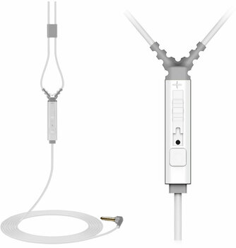 In-Ear Fejhallgató MEE audio M6P Memory Wire In-Ear Headphones With Mic White - 2