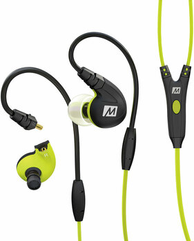 Auscultadores intra-auriculares MEE audio M7P Secure-Fit Sports In-Ear Headphones with Mic Green - 2