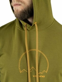 Majica s kapuljačom na otvorenom Viking Panaka Man Hoodie Olive L Majica s kapuljačom na otvorenom - 4