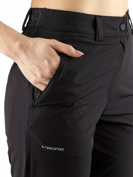 Calças de exterior Viking Expander Ultralight Lady Pants Black XS Calças de exterior - 3