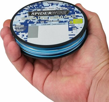 Angelschnur SpiderWire Stealth® Smooth8 x8 PE Braid Blue Camo 0,13 mm 11,2 kg-24 lbs 150 m - 2