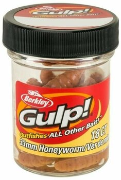 Efterligning Berkley Gulp!® Honey Worm Natural 3,3 cm - 3