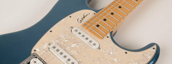 Elektrische gitaar Godin Session Desert Blue HG MN LTD - 4