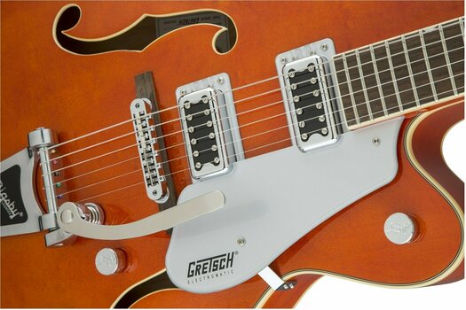 Semi-akoestische gitaar Gretsch G5420T Electromatic SC RW Orange Satin - 4