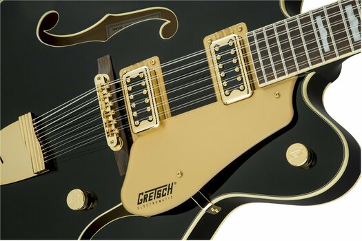 Guitarra semi-acústica Gretsch G5422G-12 Electromatic DC RW Preto - 6