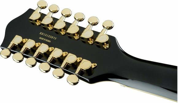 Semi-akoestische gitaar Gretsch G5422G-12 Electromatic DC RW Zwart - 7
