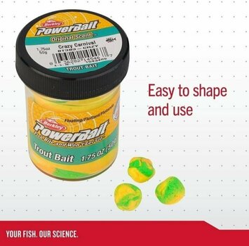 Ciasto Berkley PowerBait® Trout Bait 50 g Yellow Ciasto - 2