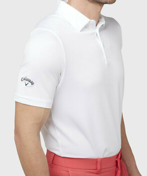 Polo-Shirt Callaway Swingtech Solid Mens Polo Shirt Bright White XL - 4